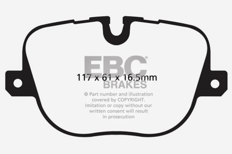 EBC Greenstuff 6000 Series Rear Brake Pads for Land Rover Range Rover and Sport Models - Image 6