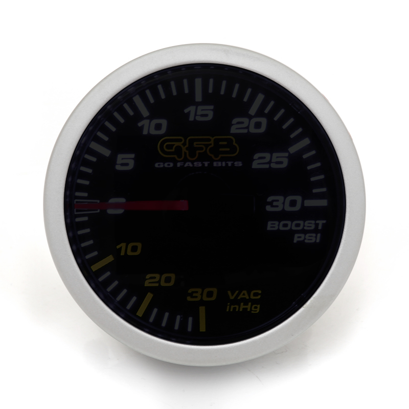 Go Fast Bits GFB 52mm Mechanical Boost Gauge 30 psi for Turbo Cars - Image 2