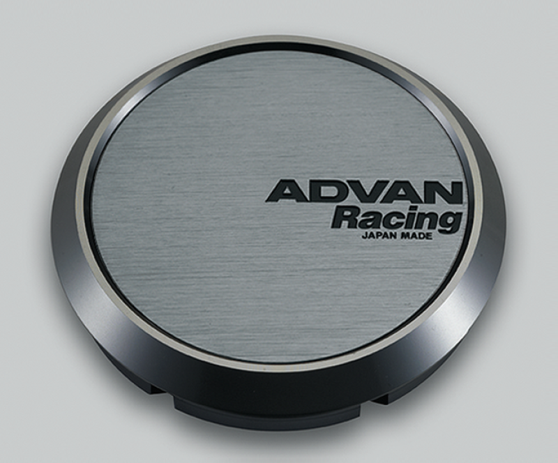 Advan 73mm Flat Centercap - Hyper Black for Automotive Wheels