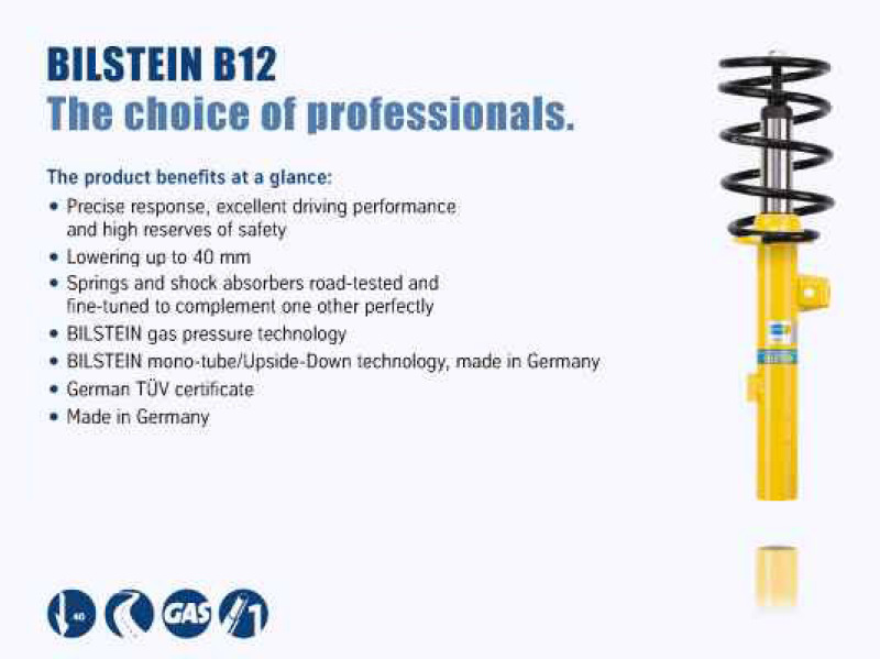 Bilstein B12 Pro-Kit Suspension Kit for Porsche 911 (2005-2012) – Performance Dampers and Eibach Springs - Image 10