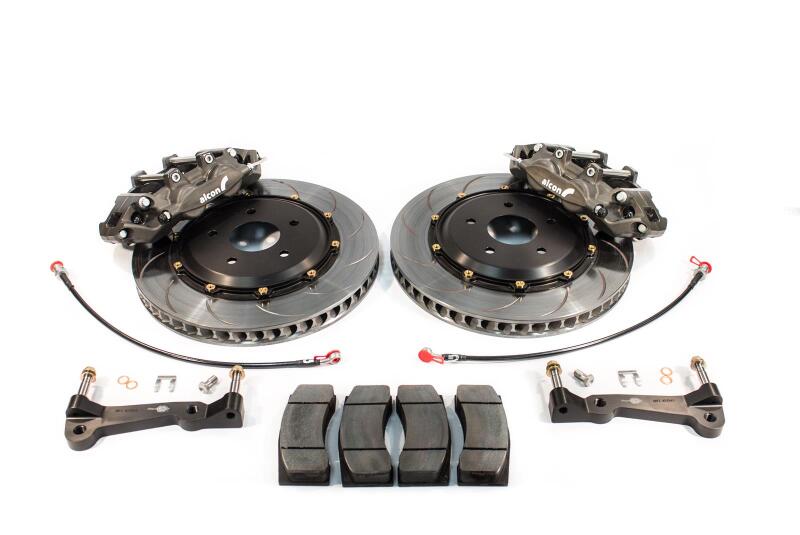 Alcon Chevy C6 Street Brake Kit with 6 Piston Front and 4 Piston Rear Calipers - Part BRK.200525