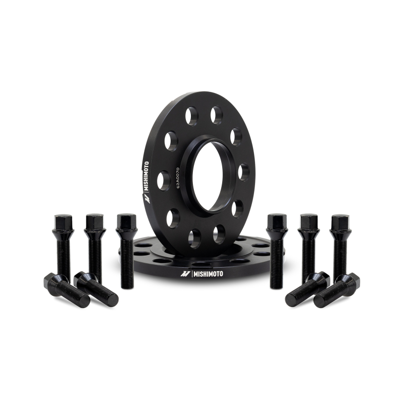 Mishimoto 5x120 Wheel Spacers with 72.6 Center Bore and M14x1.25 Thread - Black