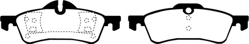 EBC Greenstuff 2000 Series Rear Brake Pads for Mini Cooper (Part No. DP21701)