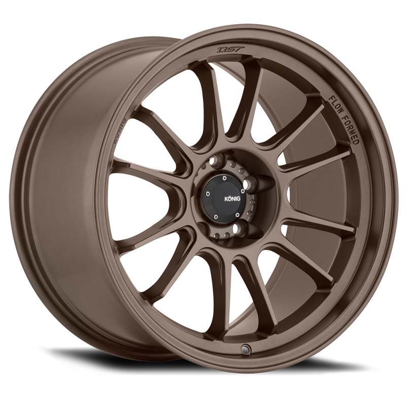 Konig Hypergram 18x8.5 Inch Alloy Wheel - 5x100 Bolt Pattern, ET38 Race Bronze by Konig Part HG88510388