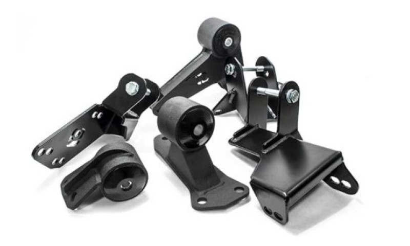 Innovative Mounts K-Series Black Steel Engine Mounts with 75A Bushings for 1996-2000 Honda Civic (EG/DC Subframe)