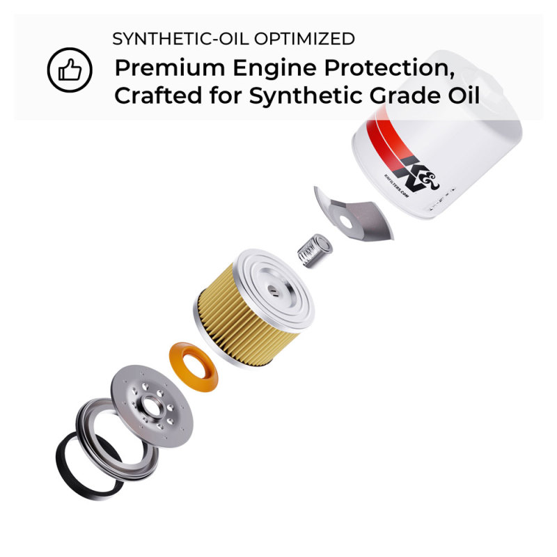 K&N Engineering HP-2009 Premium Oil Filter for Ford Focus 2003-2004 - Image 3