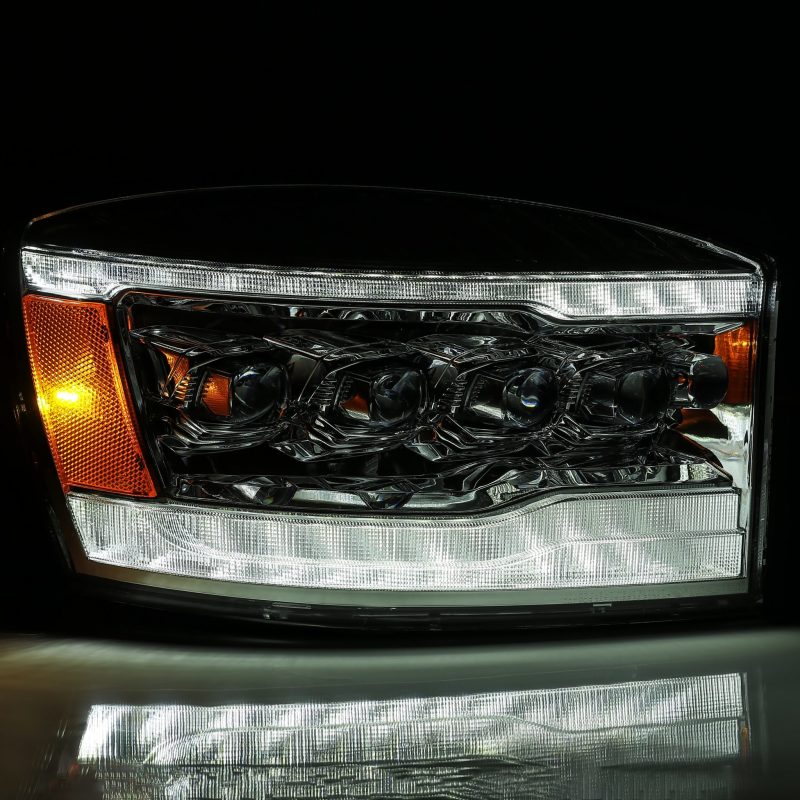 AlphaRex 06-08 Dodge Ram 1500HD NOVA Series LED Projector Headlights with Sequential Signal and Amber DRL - Image 5