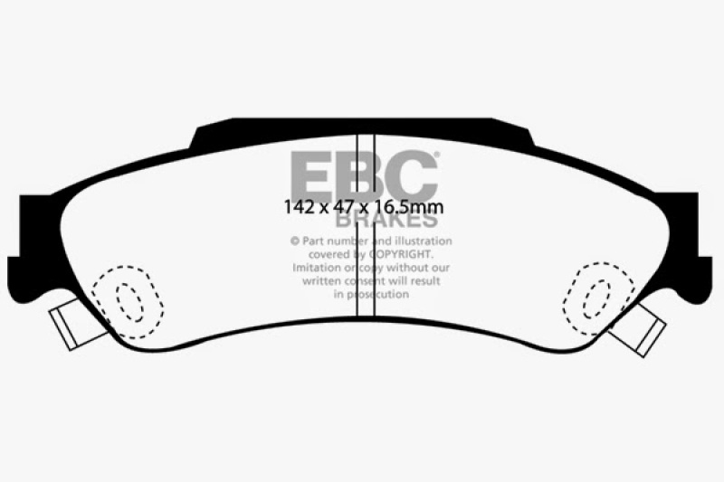 EBC Greenstuff 6000 Series Rear Brake Pads for Chevrolet S10 and Blazer (Part No. DP61602) - Image 6