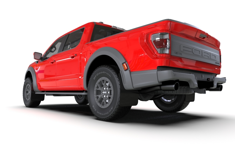 Rally Armor 21-25 Ford F-150 Raptor Gen 3 Black UR Mud Flap with Metallic Black Logo - Image 2