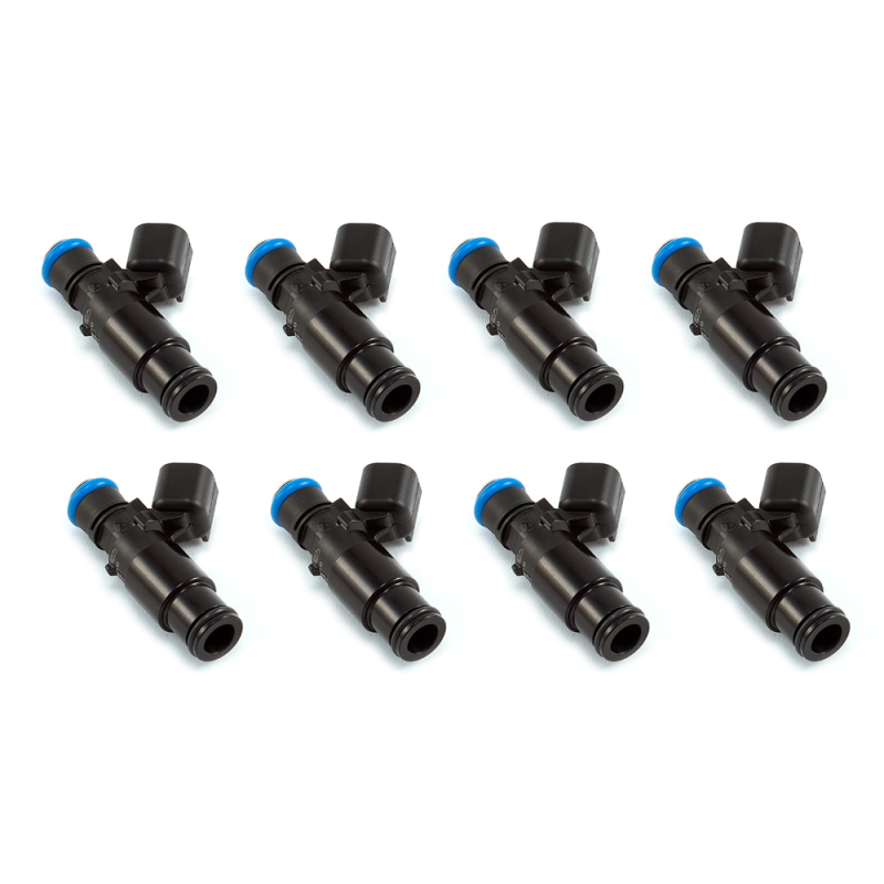 Injector Dynamics 1340cc Fuel Injectors Set with 48mm Length and 14mm Top - Part Number 1300.48.14.14B.8