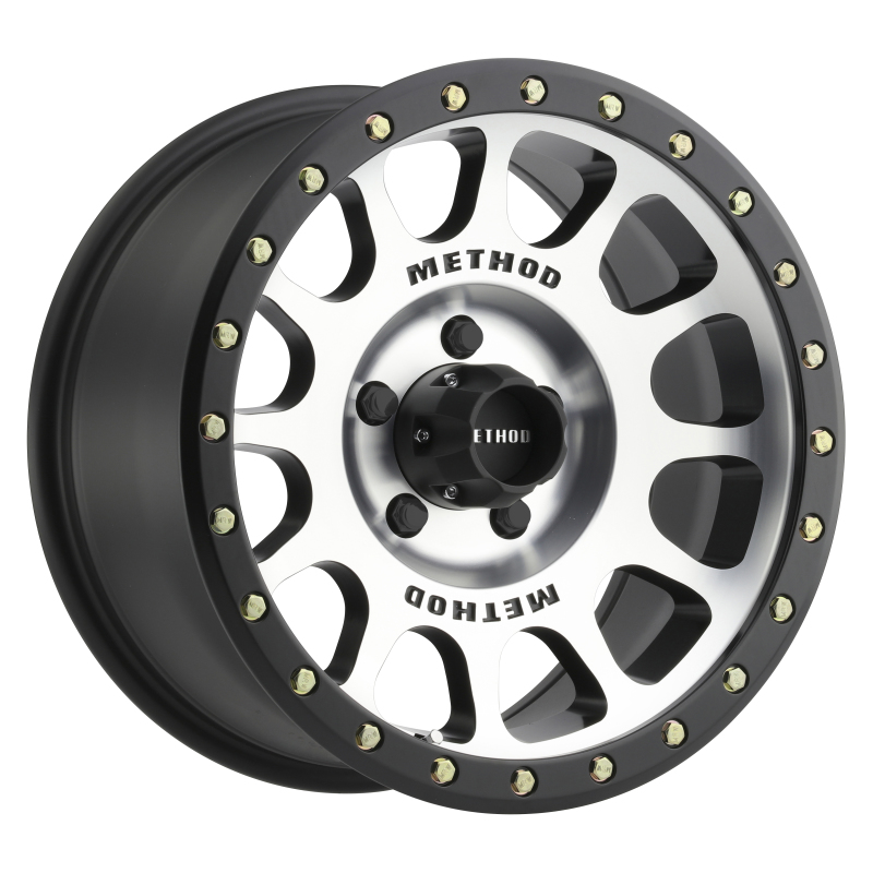 Method Wheels MR305 NV 18x9 Inch Machined and Black Street Loc Wheel with 5x150 Bolt Pattern