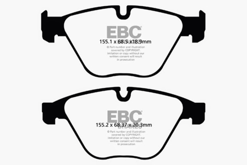 EBC Yellowstuff Front Brake Pads for BMW 535i (F10) - High-Performance Street and Track Use - Image 7