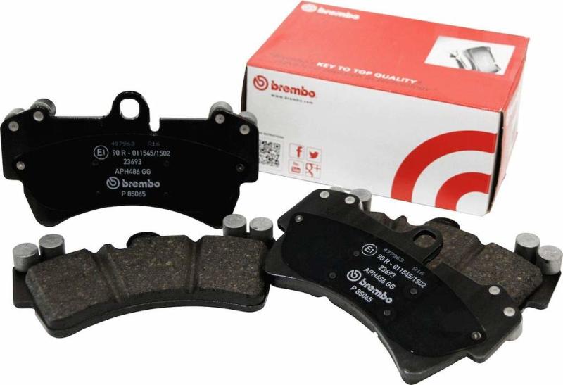 Brembo OE P44021N Rear Premium NAO Ceramic Brake Pads for Land Rover Defender 110 and Discovery (2013-2015)