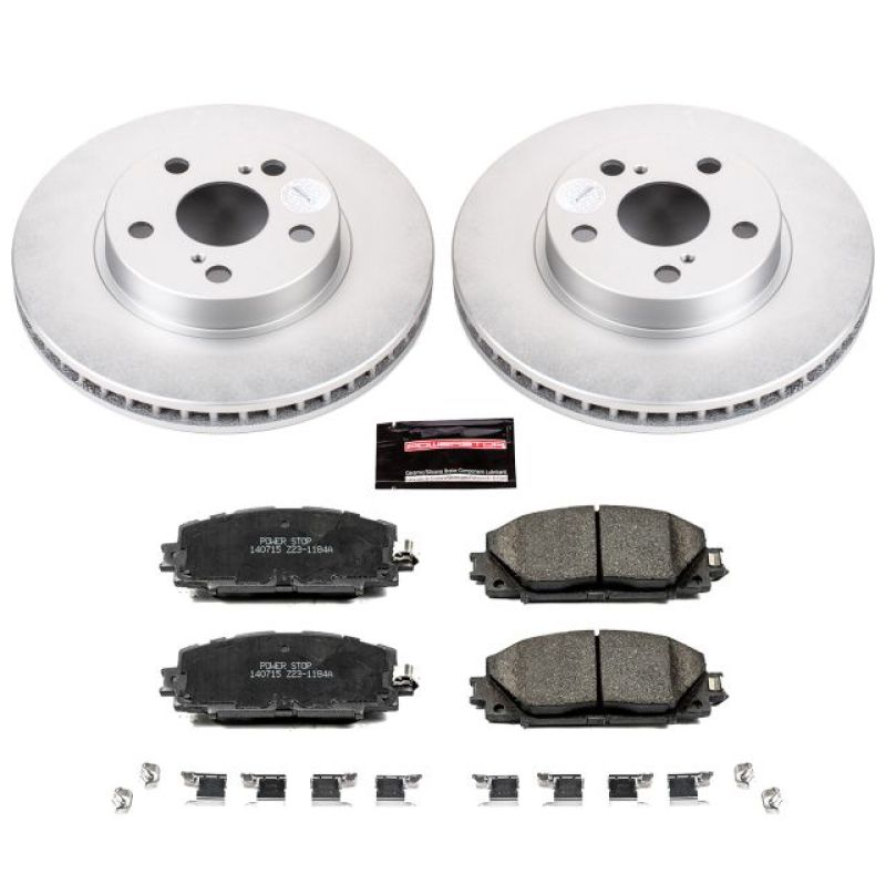 PowerStop Z17 Evolution Geomet Coated Brake Kit for Toyota Prius and Lexus CT200h