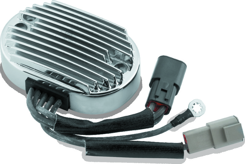 Twin Power 2007 FXST FLST Voltage Regulator Chrome – Replaces Harley-Davidson 74540-07, 40 Amp