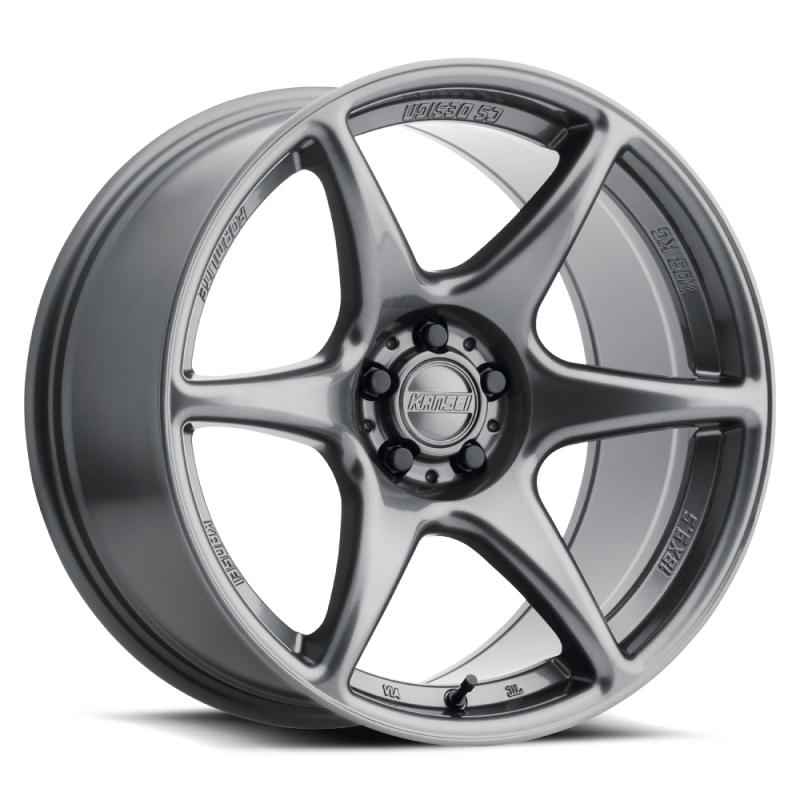 Kansei K11G Tandem 19x9.5 Inch Gunmetal Alloy Wheel with 5x114.3 Bolt Pattern and 22mm Offset