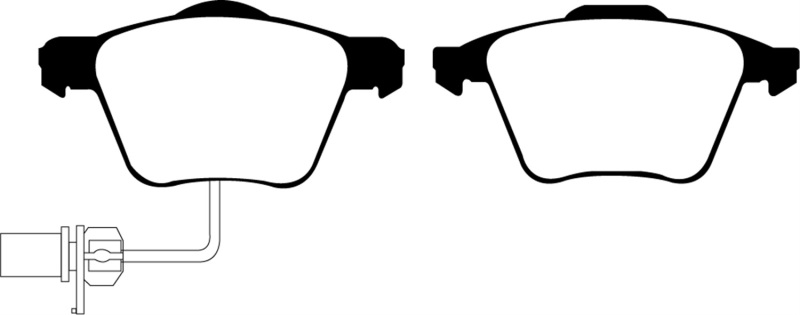 EBC Greenstuff 2000 Series Sport Brake Pads for Audi A4 and A6 - Part Number DP21495