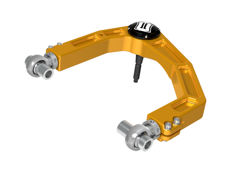 ICON 2024 Toyota Tacoma Billet Upper Control Arm with Delta Joint PRO - Gold Anodized - Image 6
