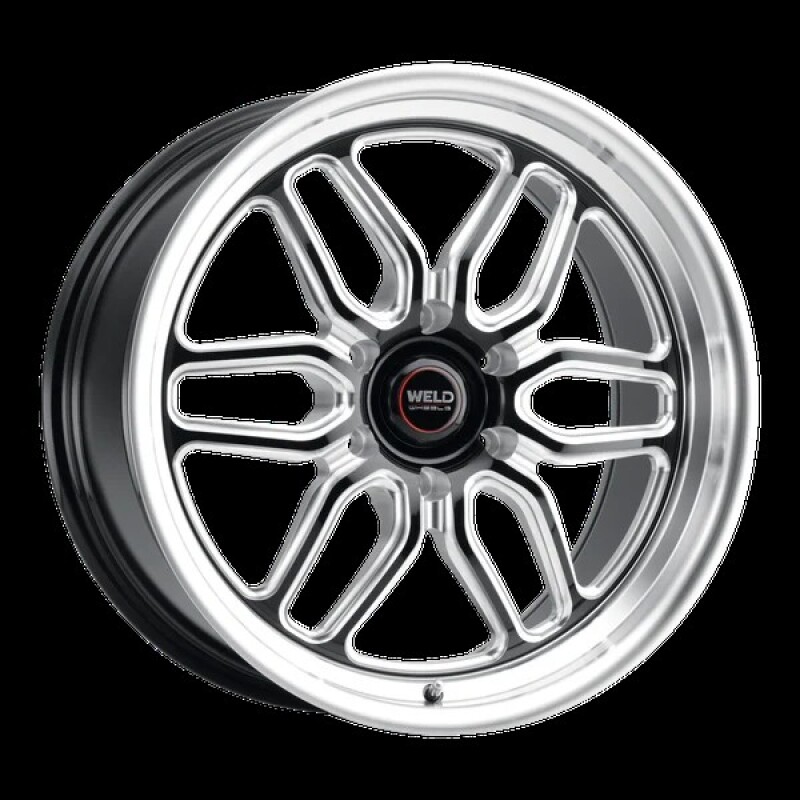 Weld Racing Laguna 6 Drag Wheel 20x10 - 6x135 Bolt Pattern, Gloss Black with Machined Lip, Part #S15300089P38