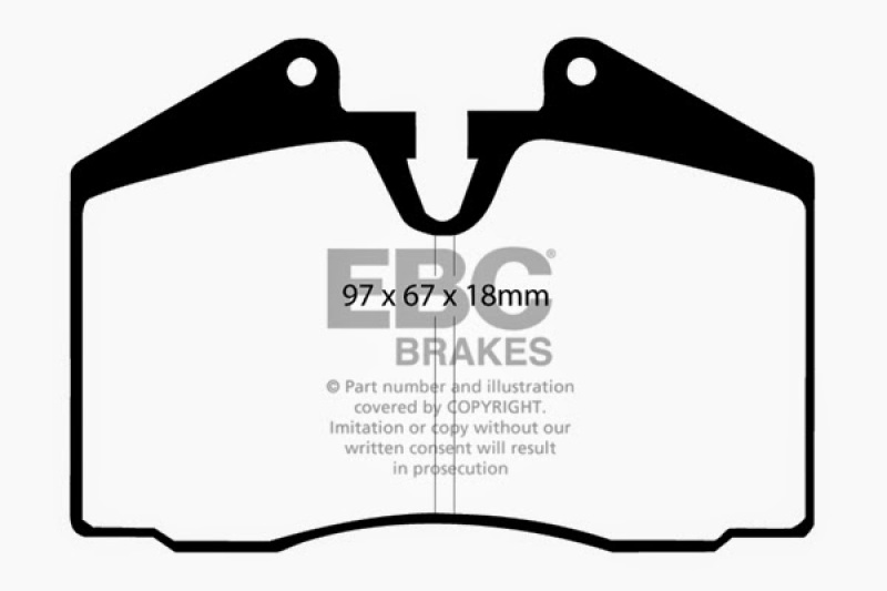 EBC Redstuff Ceramic Low Dust Brake Pads for Porsche 911 and 928 | Part DP3612C - Image 6