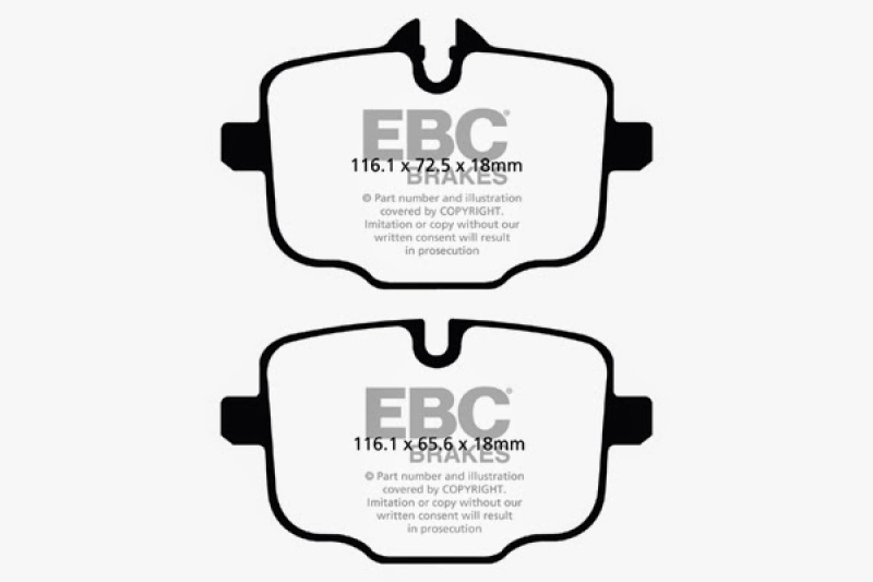 EBC Greenstuff 2000 Series Rear Brake Pads for BMW 535i 3.0 Turbo (F10) – Improved Stopping Power and Reduced Dust - Image 7