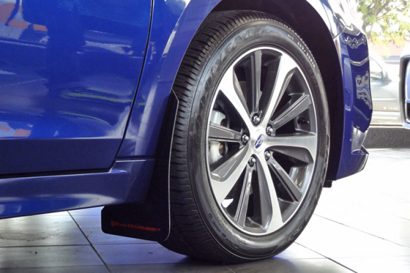 Rally Armor 15-19 Subaru Legacy Black UR Mud Flap with Grey Logo - Durable Polyurethane Car Mud Guard - Image 4