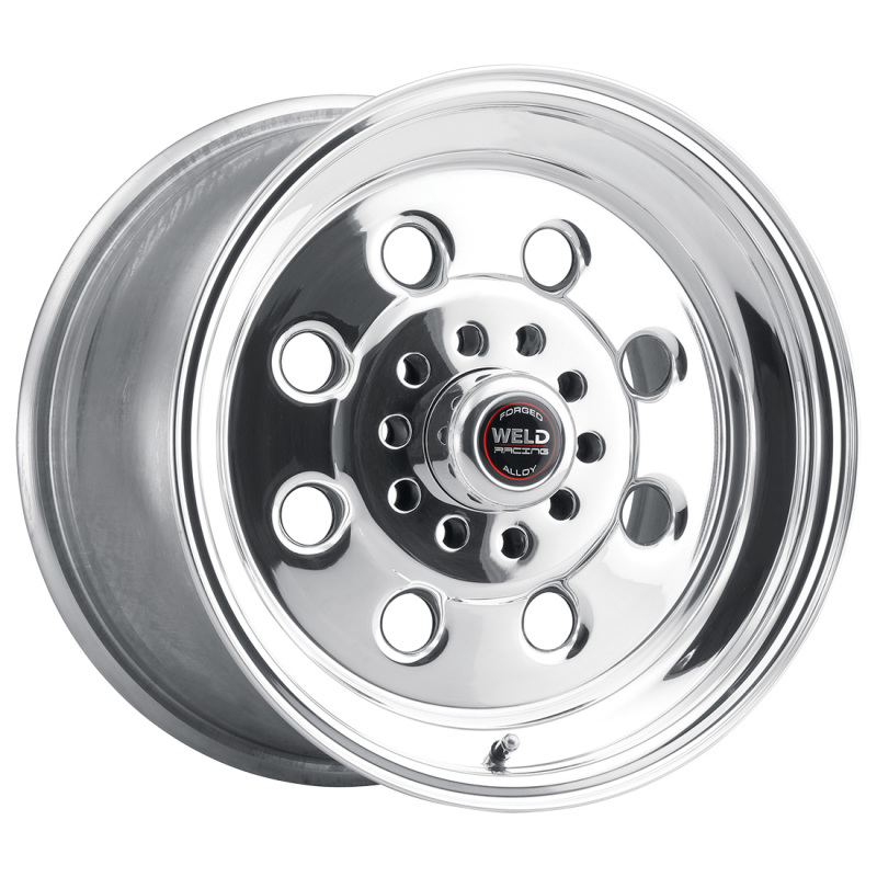Weld Draglite 15x3.5 inch Polished Aluminum Wheel with 5x4.5 & 5x4.75 Bolt Pattern and 1.375 inch Backspace - Image 3