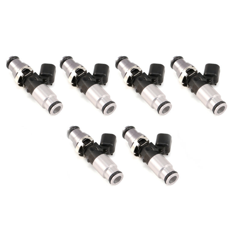 Injector Dynamics 2600-XDS Fuel Injectors – 60mm Length with 14mm Top and Bottom Adapters (Set of 6)